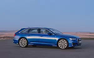Обои автомобили Audi A6 55 TFSI quattro S line Avant - 2018