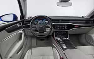 Обои автомобили Audi A6 55 TFSI quattro S line Avant - 2018