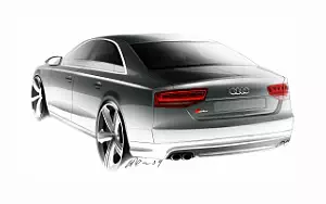 Обои автомобили Audi S8 - 2011