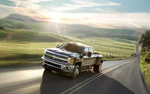 Обои автомобили Chevrolet Silverado 3500 HD LTZ Crew Cab - 2014