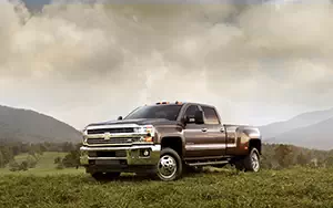 Обои автомобили Chevrolet Silverado 3500 HD LTZ Crew Cab - 2014
