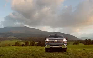 Обои автомобили Chevrolet Silverado 3500 HD LTZ Crew Cab - 2014