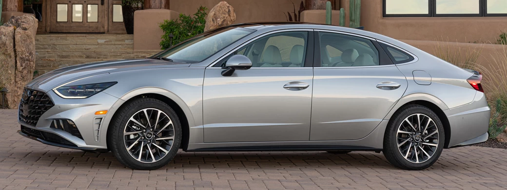  Hyundai Sonata Limited (Shimmering Silver Pearl) US-spec - 2019 - Car wallpapers