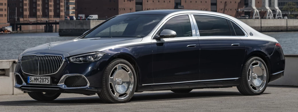   Mercedes-Maybach S 580 4MATIC (Nautical Blue/High-Tech Silver) - 2021 - Car wallpapers