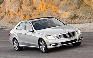 Обои автомобили Mercedes-Benz E350 Luxury US-spec - 2010