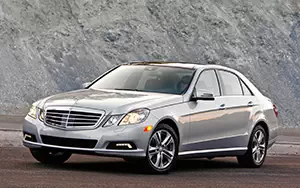 Обои автомобили Mercedes-Benz E350 Luxury US-spec - 2010
