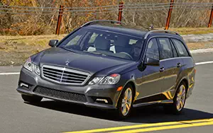 Обои автомобили Mercedes-Benz E350 4MATIC Wagon US-spec - 2011