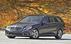 Обои автомобили Mercedes-Benz E350 4MATIC Wagon US-spec - 2011