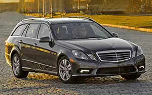 Обои автомобили Mercedes-Benz E350 4MATIC Wagon US-spec - 2011