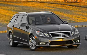 Обои автомобили Mercedes-Benz E350 4MATIC Wagon US-spec - 2011