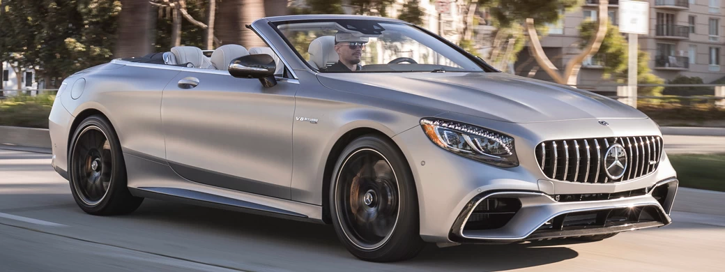 Обои автомобили Mercedes-AMG S 63 4MATIC+ Cabriolet US-spec - 2018 - Car wallpapers
