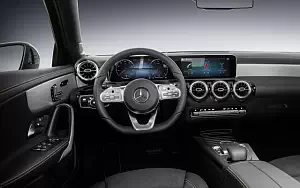 Обои автомобили Mercedes-Benz A-class AMG Line Edition - 2018