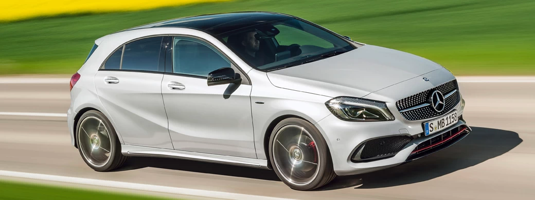 Обои автомобили Mercedes-Benz A 250 Sport AMG Line - 2015 - Car wallpapers
