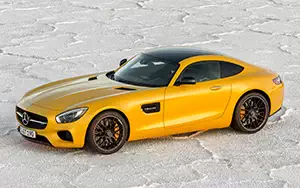 Обои автомобили Mercedes-AMG GT S Exterior Night Package - 2014
