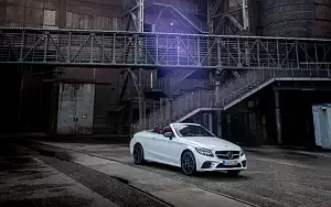 Обои автомобили Mercedes-Benz C 300 Cabriolet AMG Line - 2018