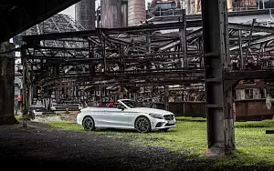 Обои автомобили Mercedes-Benz C 300 Cabriolet AMG Line - 2018