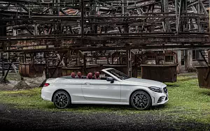 Обои автомобили Mercedes-Benz C 300 Cabriolet AMG Line - 2018