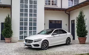Обои автомобили Mercedes-Benz C450 AMG 4MATIC - 2015