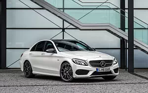 Обои автомобили Mercedes-Benz C450 AMG 4MATIC - 2015