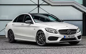 Обои автомобили Mercedes-Benz C450 AMG 4MATIC - 2015