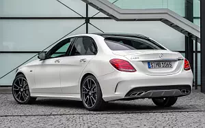 Обои автомобили Mercedes-Benz C450 AMG 4MATIC - 2015