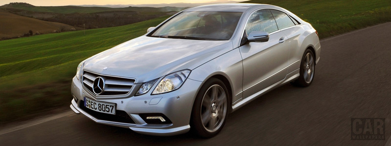 Обои автомобили Mercedes-Benz E-class Coupe E500 AMG Sports Package - 2009 - Car wallpapers
