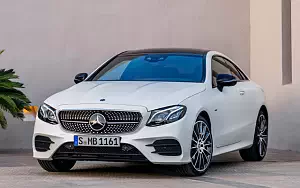 Обои автомобили Mercedes-Benz E 400 4MATIC Coupe AMG Line Edition 1 - 2017