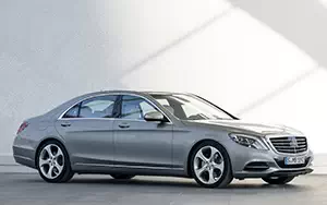Обои автомобили Mercedes-Benz S400 HYBRID - 2013