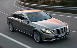 Обои автомобили Mercedes-Benz S400 HYBRID - 2013