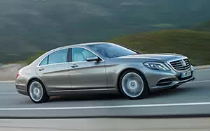 Обои автомобили Mercedes-Benz S400 HYBRID - 2013