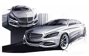Обои автомобили Mercedes-Benz S-class W222 - 2013