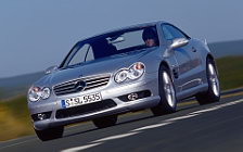 Обои автомобили Mercedes-Benz SL55 AMG - 2001
