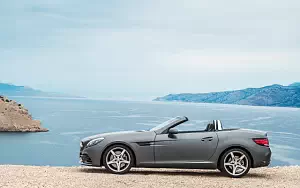 Обои автомобили Mercedes-Benz SLC 300 AMG Line - 2016