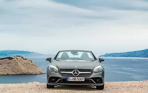 Обои автомобили Mercedes-Benz SLC 300 AMG Line - 2016