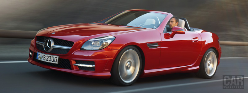 Обои автомобили Mercedes-Benz SLK350 AMG Sports Package - 2011 - Car wallpapers