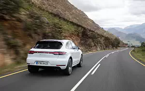 Обои автомобили Porsche Macan Turbo (Carrara White Metallic) - 2019