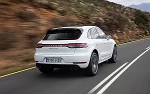 Обои автомобили Porsche Macan Turbo (Carrara White Metallic) - 2019