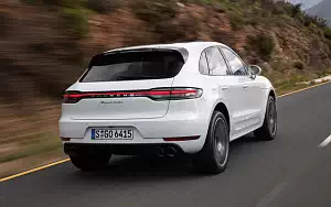 Обои автомобили Porsche Macan Turbo (Carrara White Metallic) - 2019