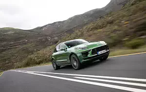 Обои автомобили Porsche Macan Turbo (Mamba Green Metallic) - 2019