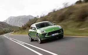Обои автомобили Porsche Macan Turbo (Mamba Green Metallic) - 2019