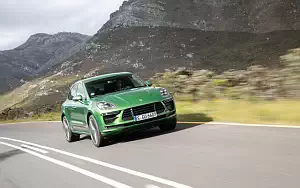Обои автомобили Porsche Macan Turbo (Mamba Green Metallic) - 2019