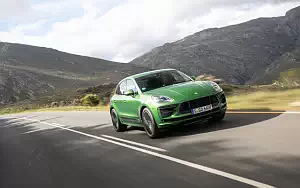 Обои автомобили Porsche Macan Turbo (Mamba Green Metallic) - 2019