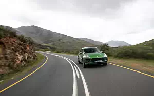 Обои автомобили Porsche Macan Turbo (Mamba Green Metallic) - 2019