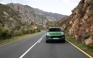 Обои автомобили Porsche Macan Turbo (Mamba Green Metallic) - 2019
