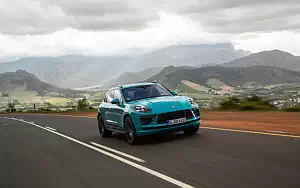 Обои автомобили Porsche Macan Turbo (Miami Blue) - 2019