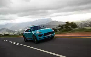 Обои автомобили Porsche Macan Turbo (Miami Blue) - 2019