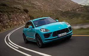 Обои автомобили Porsche Macan Turbo (Miami Blue) - 2019