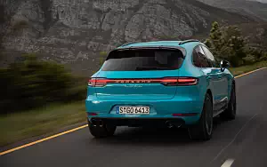 Обои автомобили Porsche Macan Turbo (Miami Blue) - 2019