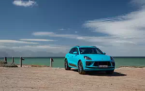 Обои автомобили Porsche Macan Turbo (Miami Blue) - 2019