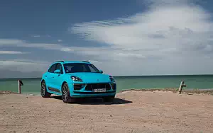 Обои автомобили Porsche Macan Turbo (Miami Blue) - 2019
